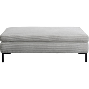 Pouf Gianni Cord gris Kare Design