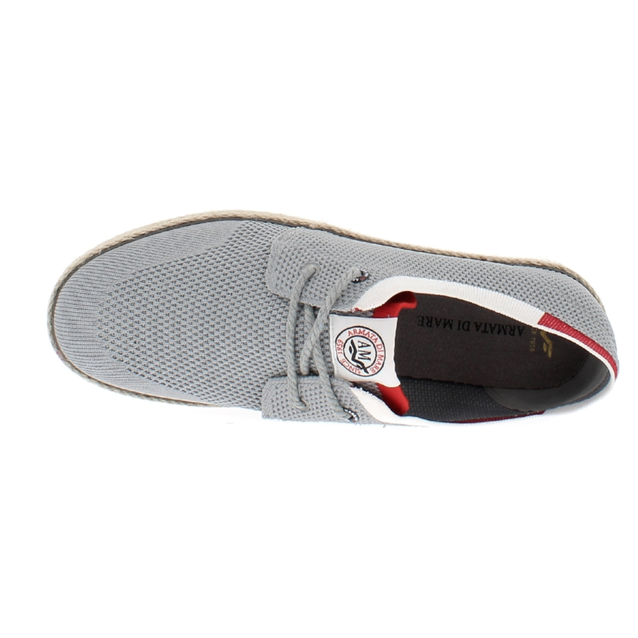 Armata di Mare Scarpe Uomo Espadrillas Stringate con Soletta Comfort AMU S24N523 Grey