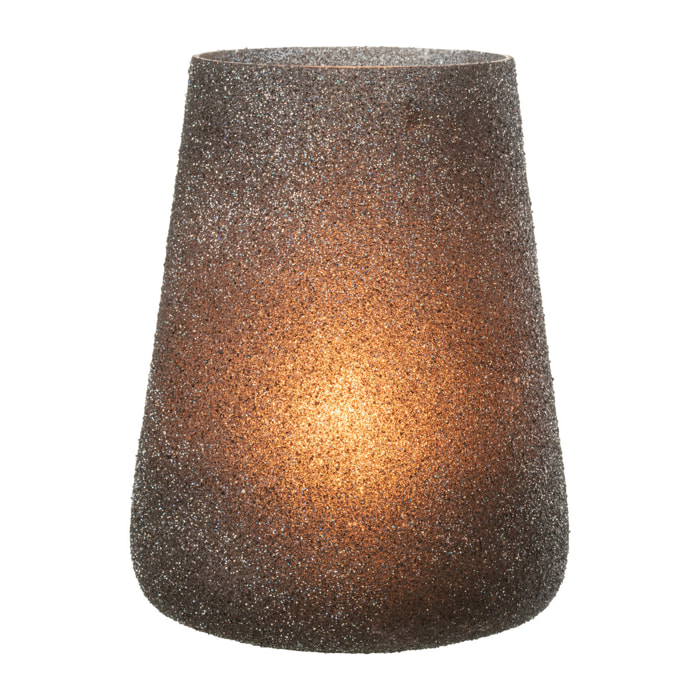 J-Line photophore Paillettes - verre - mauve - large