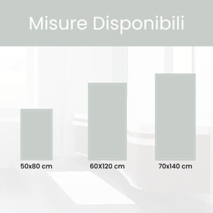 Tappeto bagno antiscivolo in poliestere assorbente e morbido, asciugatura rapida e superficie confortevole, ideale per doccia e vasca, fondo stabile per maggiore sicurezza, pratico e resistente all’uso quotidiano, facile da pulire e mantenere nel tempo