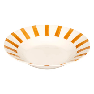 Lot de 6 assiettes creuse Cheri jaune D20,2xH4cm