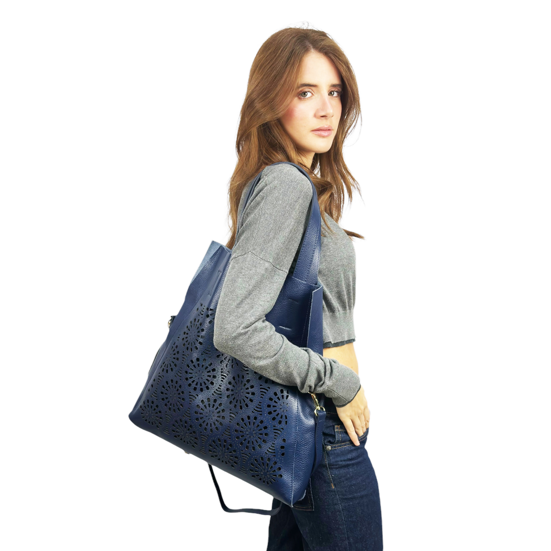 Bolso de Hombro Cheval Firenze Venice Azul Oscuro