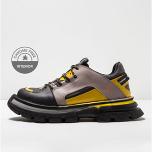 Zapatos 1650 MULTI LEATHER GREY-YELLOW / ART CORE 1 color Grey-yellow