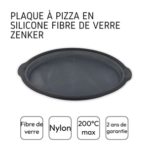 Plaque à pizza ronde 36 cm Zenker Silicone fibre de verre