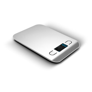 Báscula de cocina foodies de 0-5kg en acero inoxidable masterpro