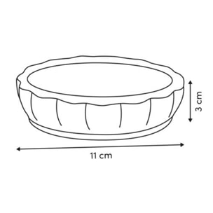 Porte-savon Colorama en céramique D.11cm blanc
