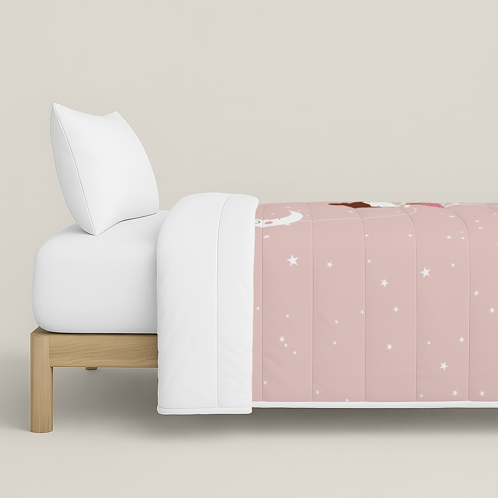 Edredón Nórdico Estampado - Infantil - 100% Algodón - 200 gr/m² con Tacto Pluma - Bailarina