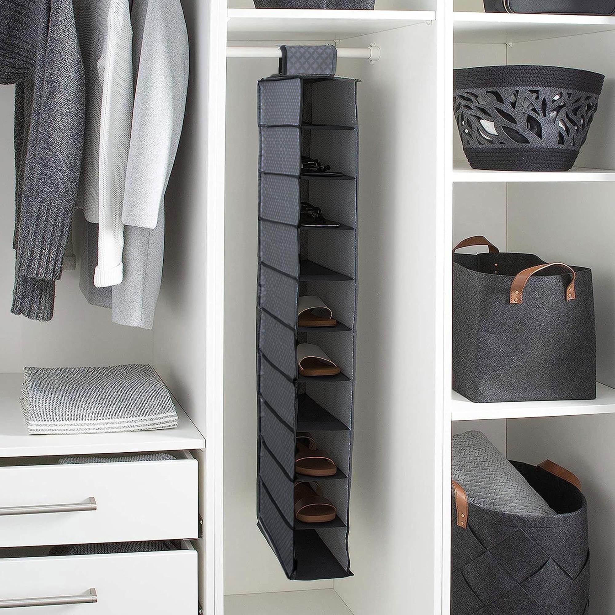 Organizador de Zapatos de 10 Estantes con Diseño Ligero y Resistente 30x15x120cm