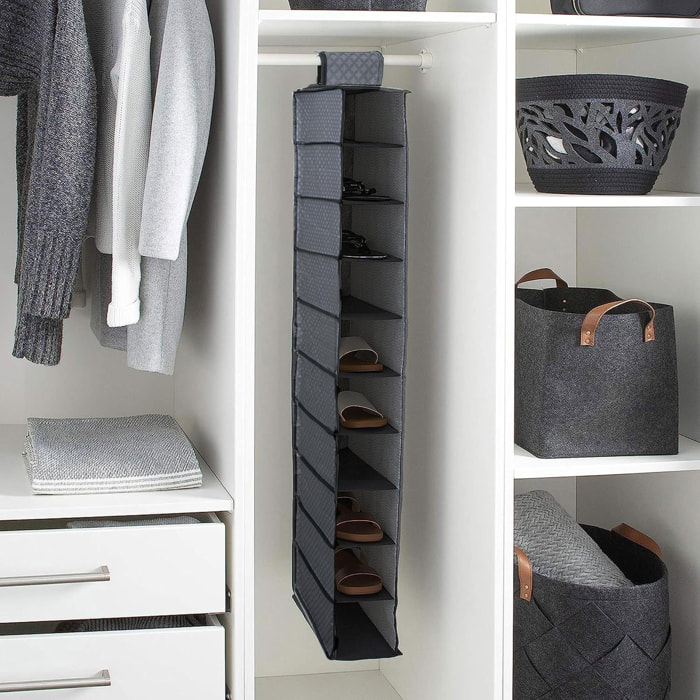 Organizador de Zapatos de 10 Estantes con Diseño Ligero y Resistente 30x15x120cm