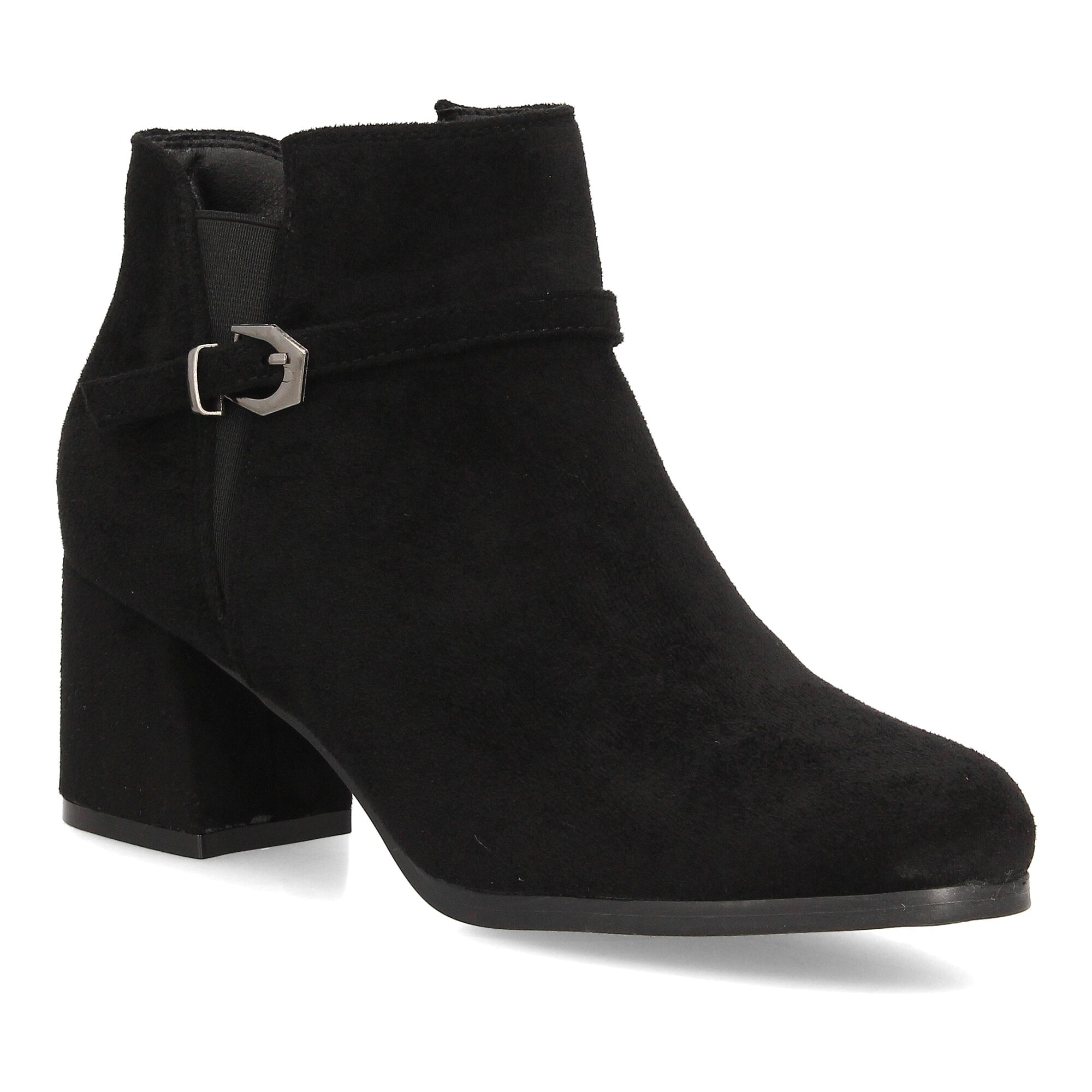 Botines elegantes con hebilla y tacón