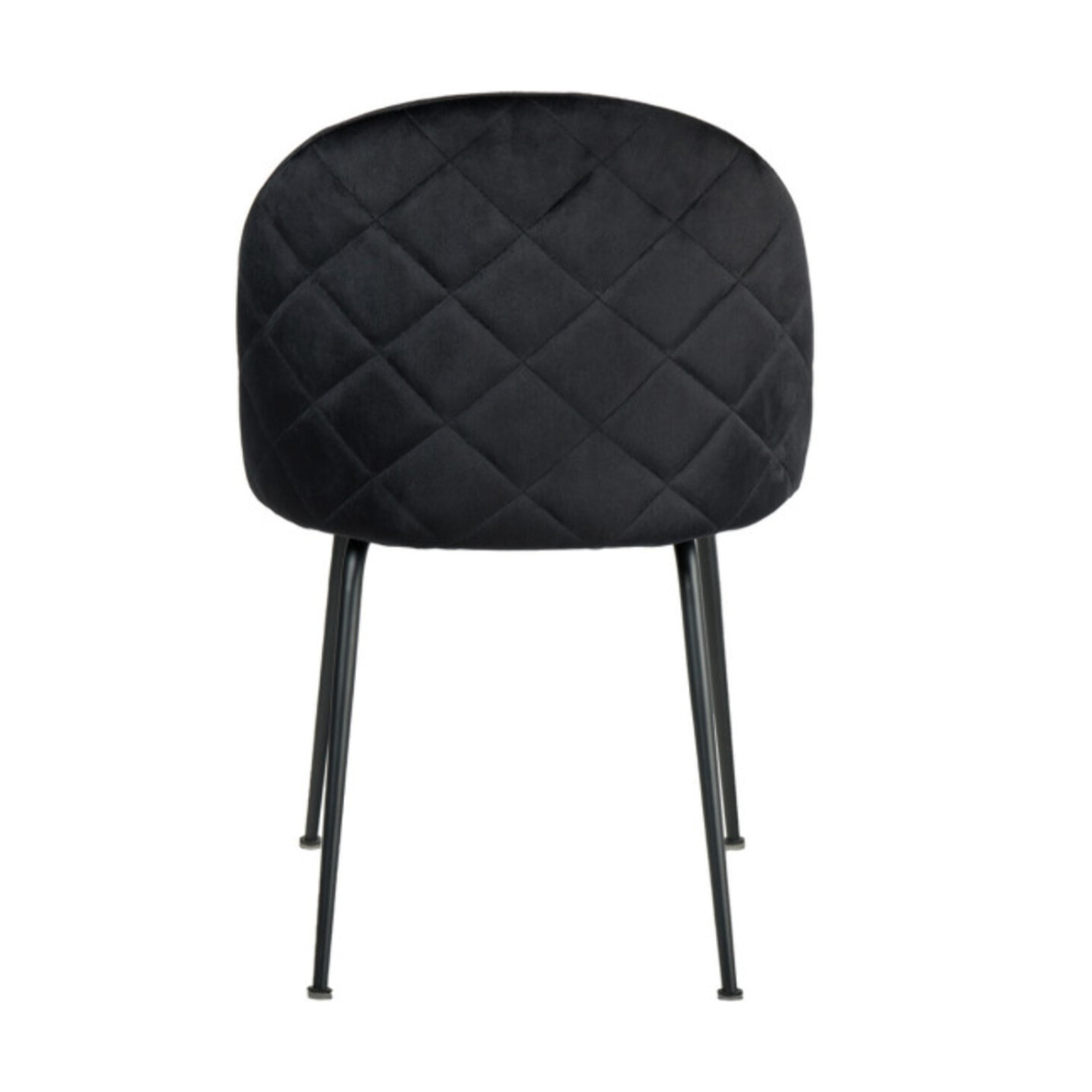 Chaise design en velours dossier capitonné - CLEA