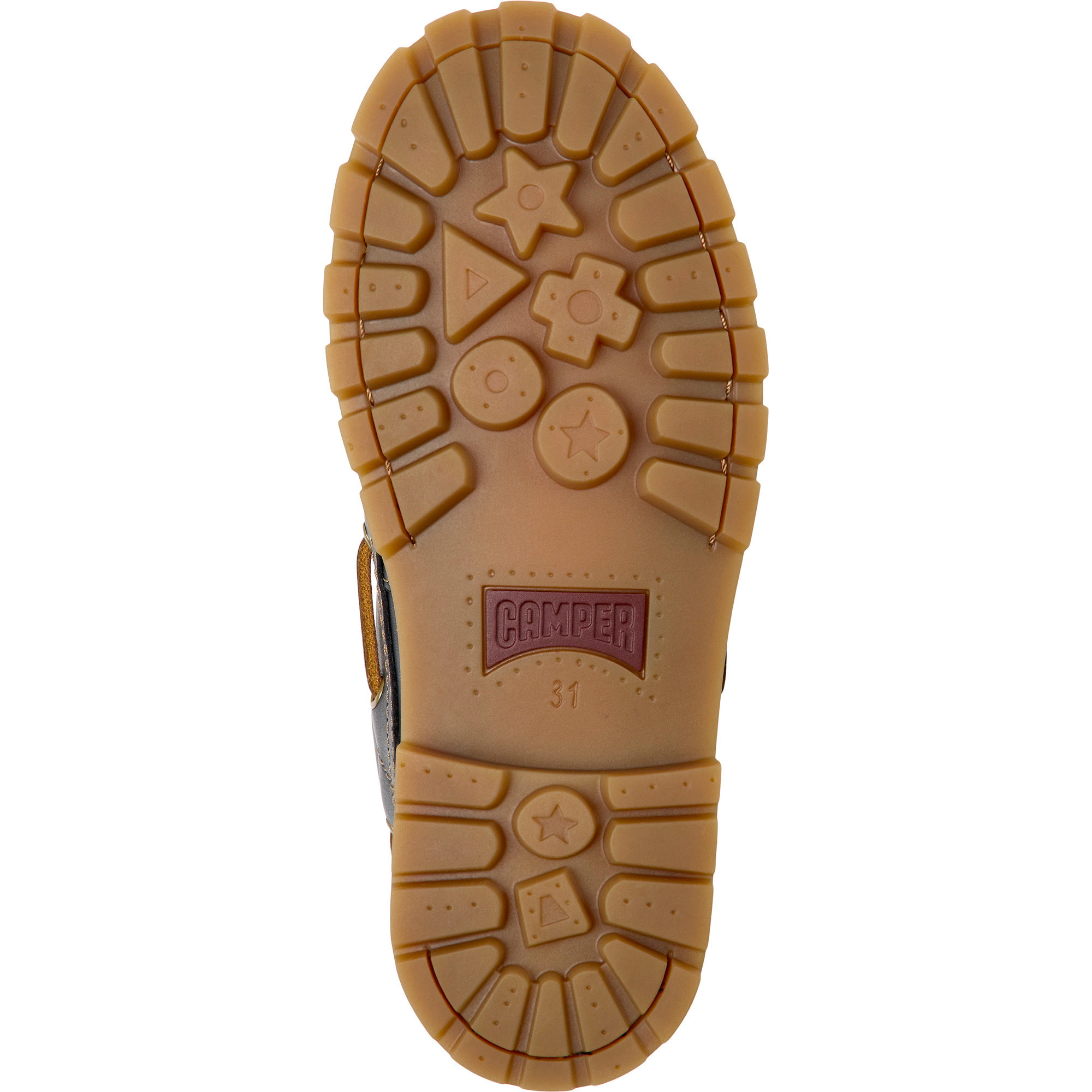 Scarpe stringate - CAMPER Compas - Marrone - Pelle liscia