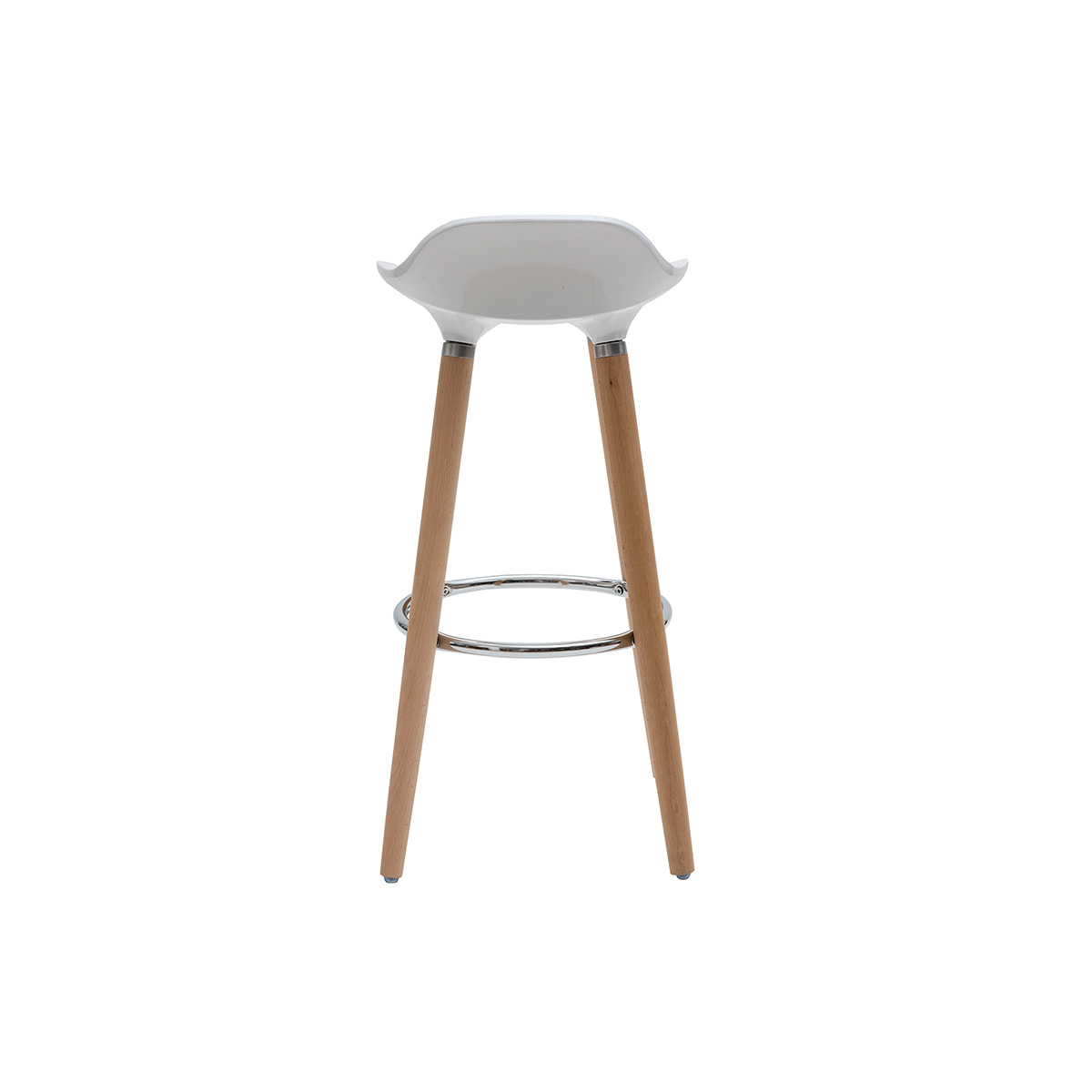 Tabourets de bar scandinaves blancs (lot de 2) GILDA