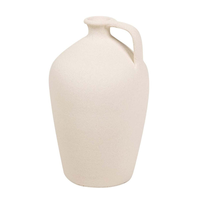 Florero Ceramica Beige 25x25x40 Cm