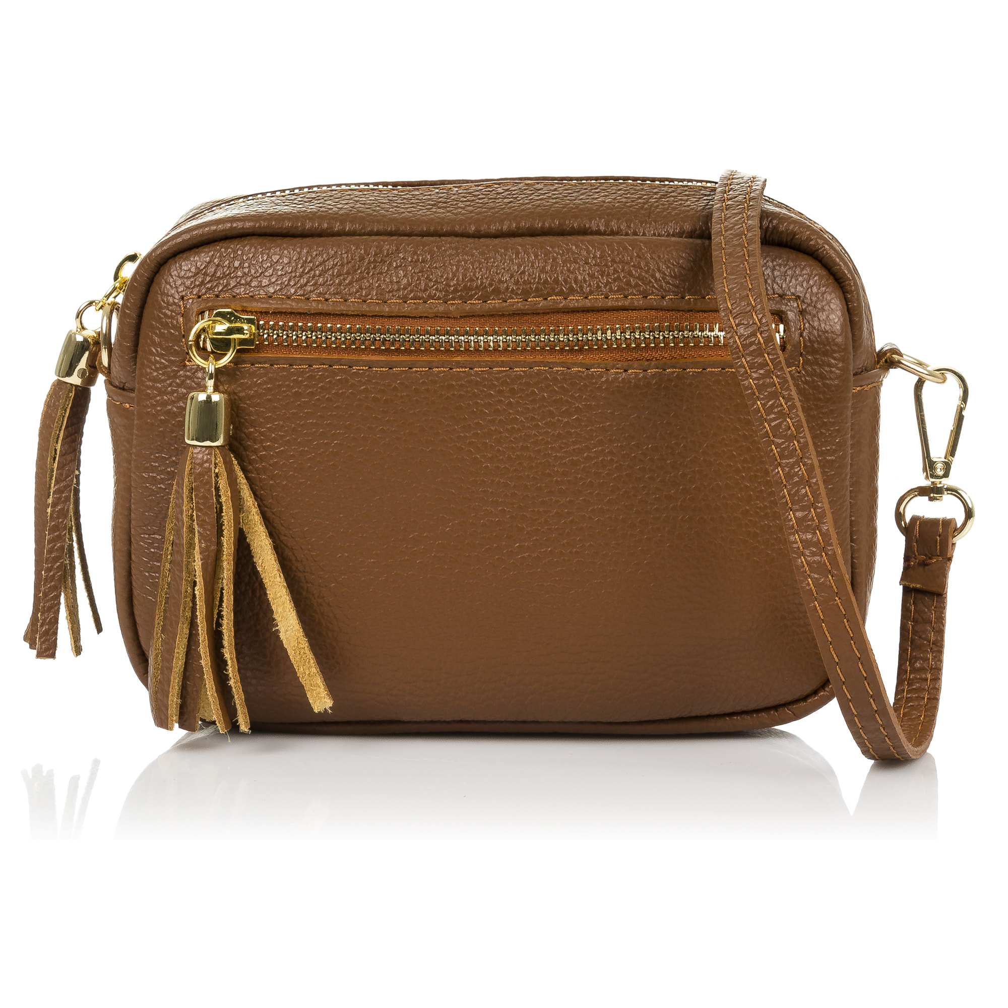 Delfina Borsa a tracolla Donna.Pelle autentica Dollaro