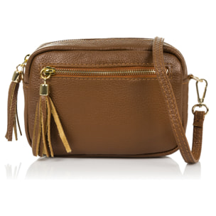 Delfina Borsa a tracolla Donna.Pelle autentica Dollaro