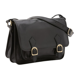 Borsa a tracolla  da donna In Vera pelle Made in Italy 27,5x22x12 cm