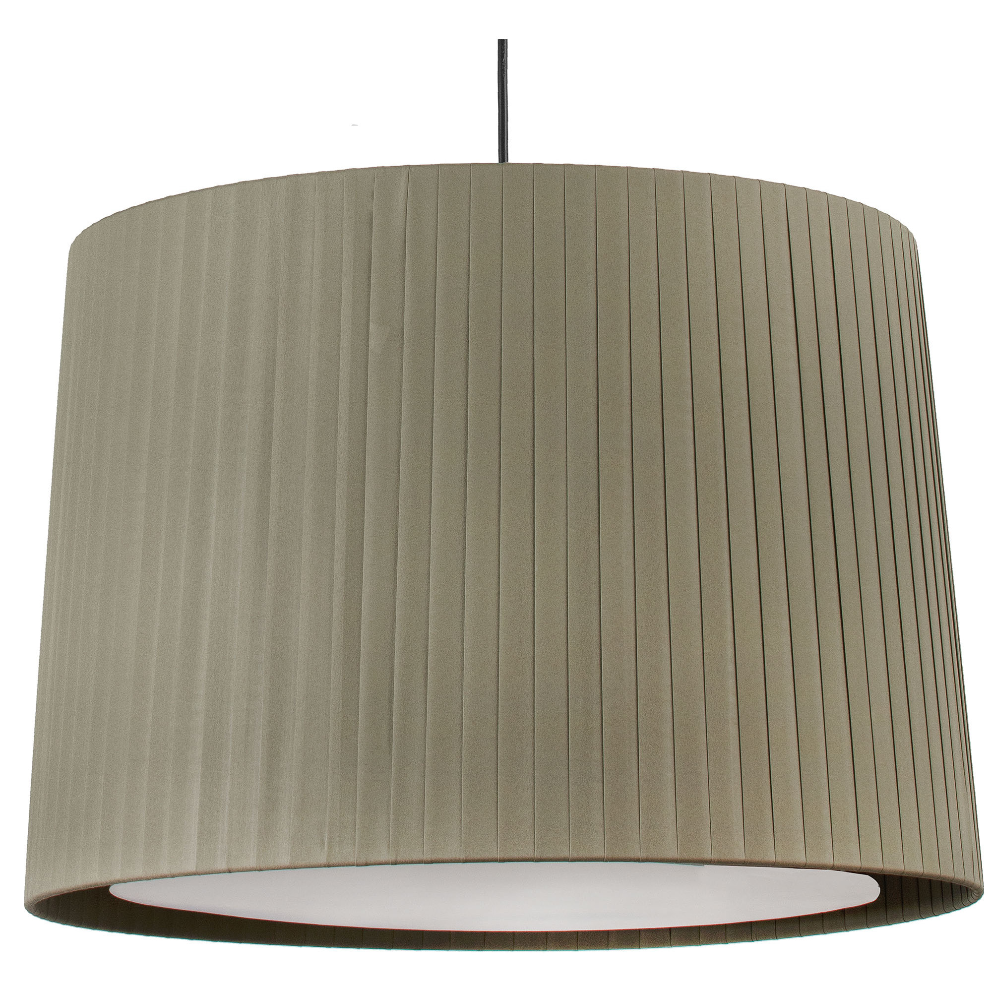 SAMBA Lampe suspension noir/vert avec fiche