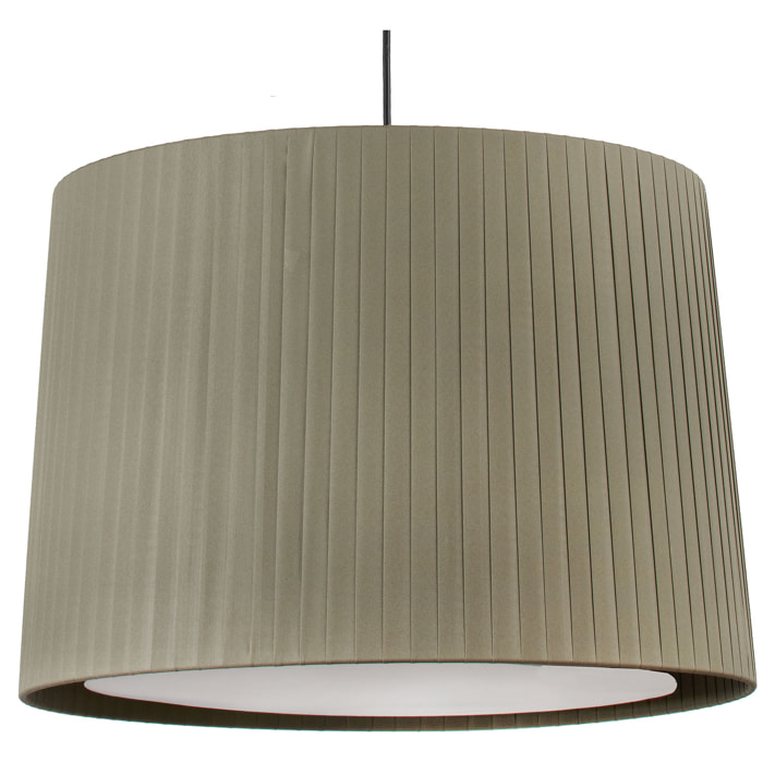 SAMBA Lampe suspension noir/vert avec fiche