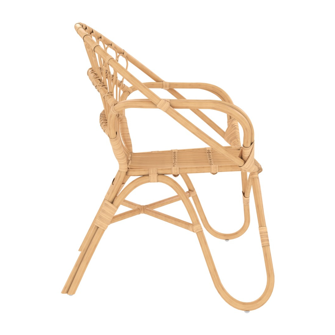 Fauteuil Ronnie en rotin naturel