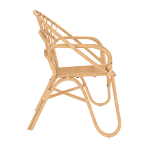 Fauteuil Ronnie en rotin naturel