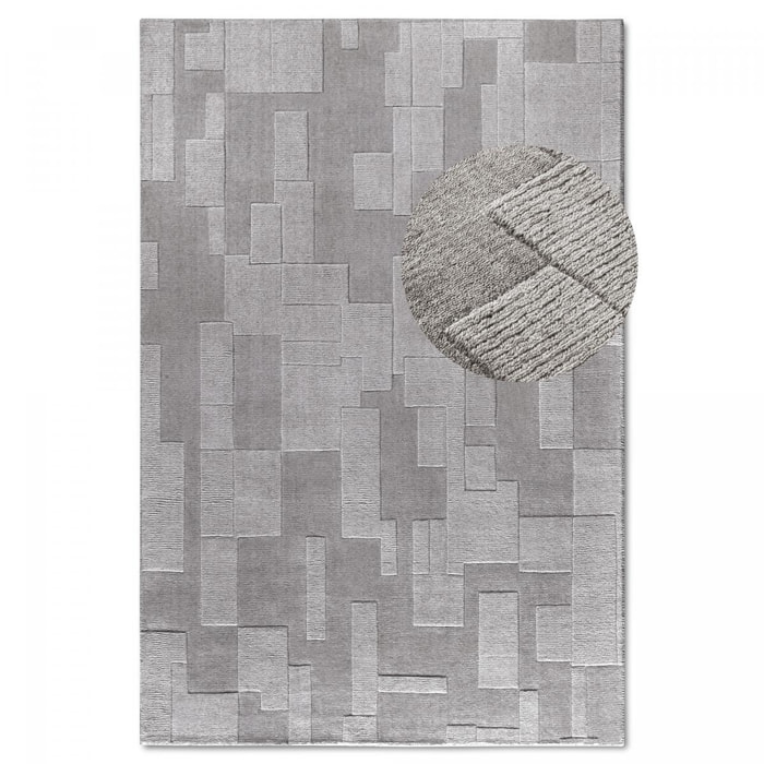 Tapis salon, motif géométrique authentique, piena, tissé main
