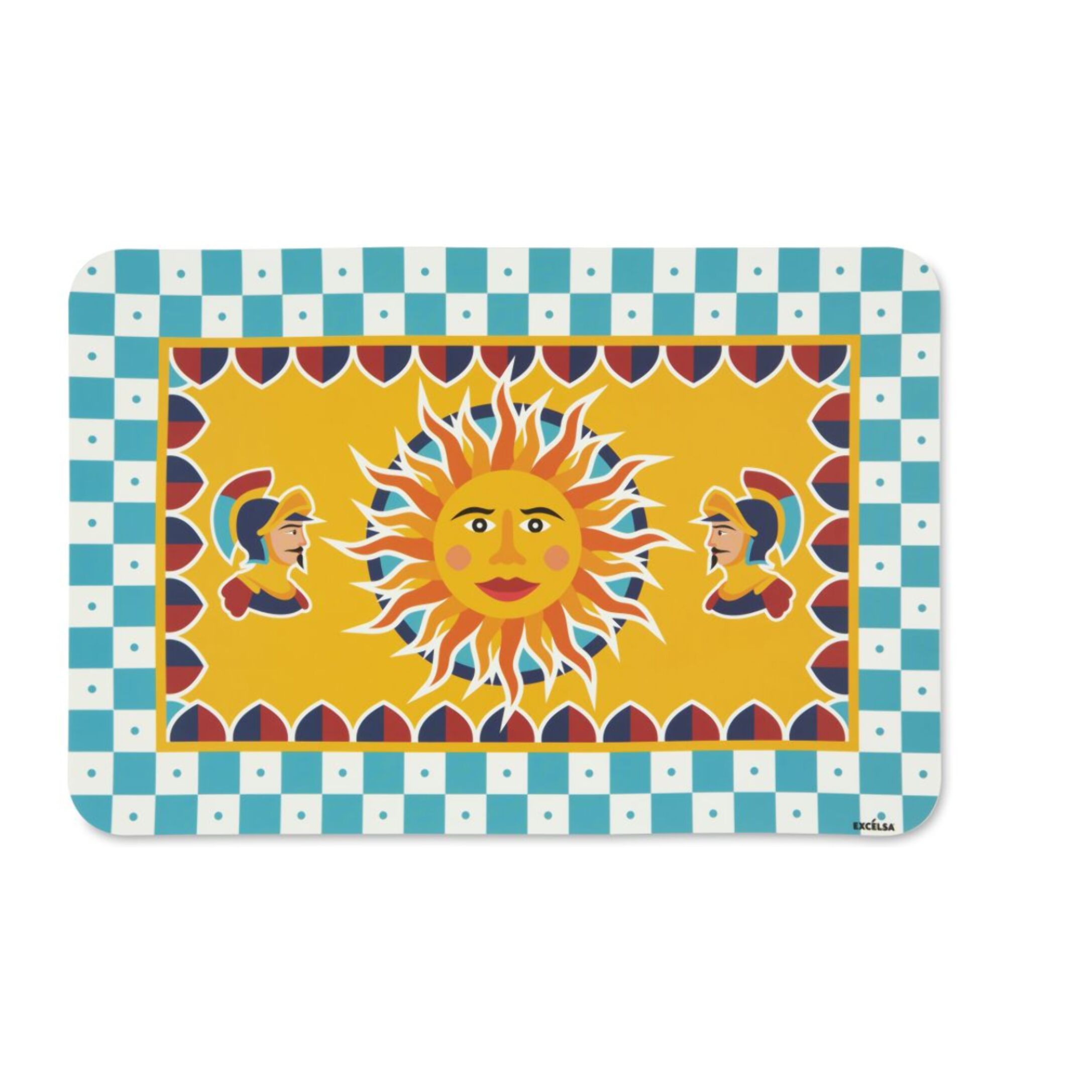 Set de 6 sets de table rectangulaires Excelsa – Sicilian Rhapsody, Polypropylène Multicolore