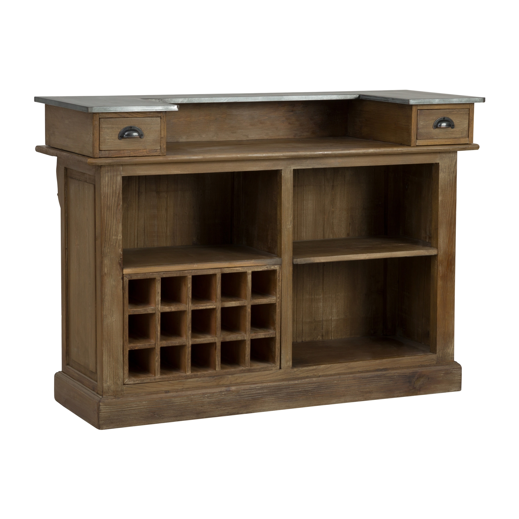 Meuble de bar en bois de cèdre recyclé et métal - Spritz