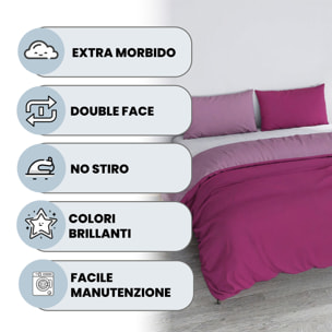 PARURE COPRIPIUMINO VERA - 100% Microfibra - Made in Italy