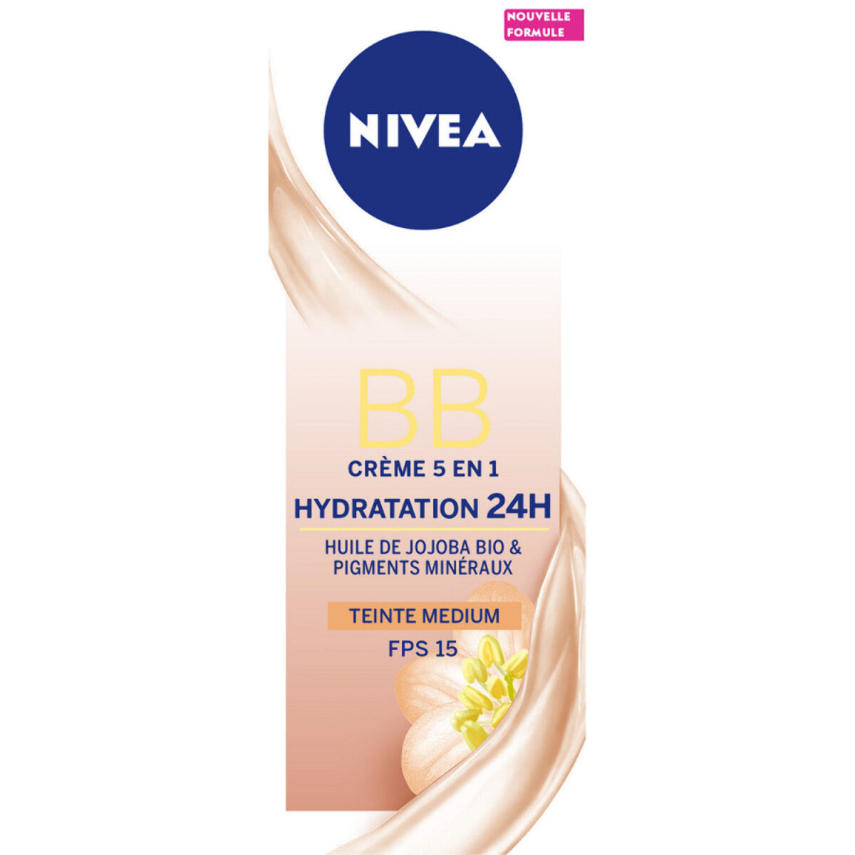 Pack de 2 - BB Crème NIVEA Hydratation 24h Teinte médium + éclat FPS 15 Essentials 50ml