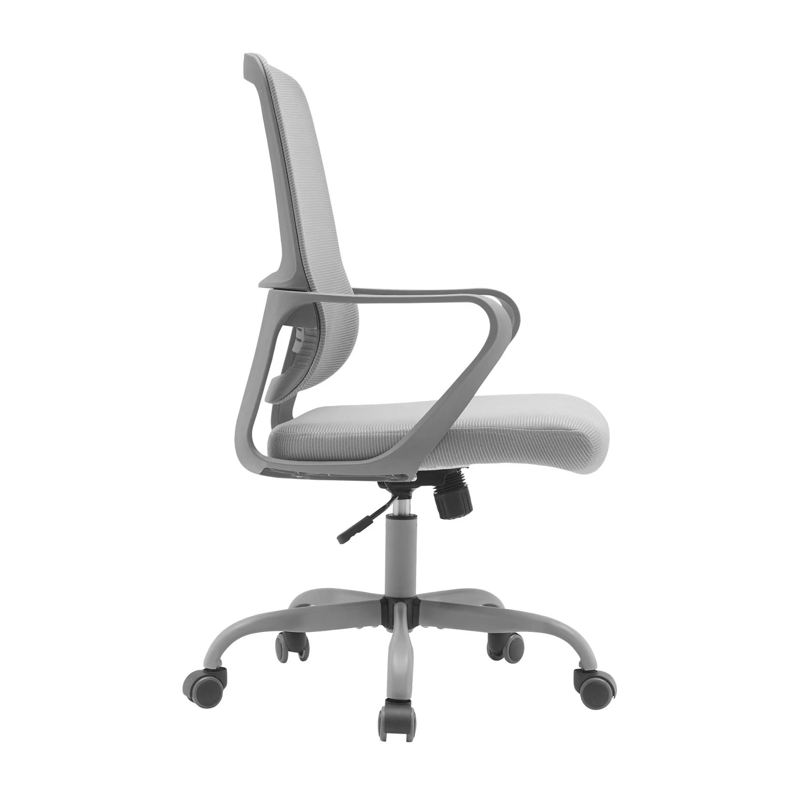 Silla de estudio Noah tela y malla gris 109x59x56 cm
