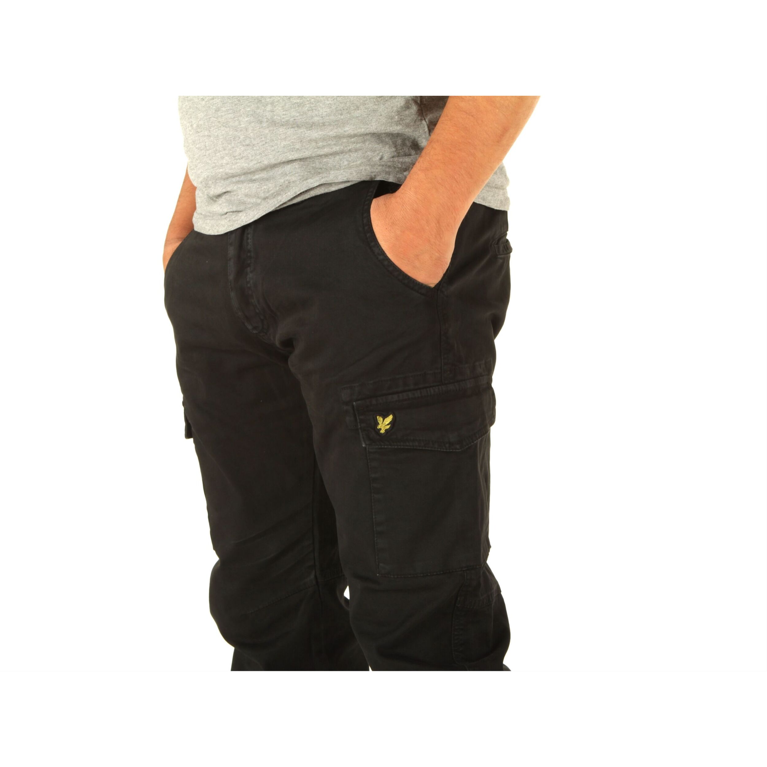 Pantaloni Lyle & Scott City Cargo Black Nero