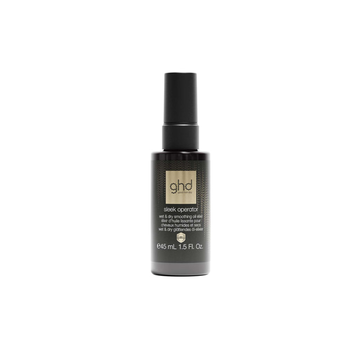 Élixir d'huile lissante - ghd Sleek Operator - Pour cheveux humides et secs - 45ml