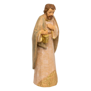 Lot de 10 santons pour crèche de Noël H.15cm résine