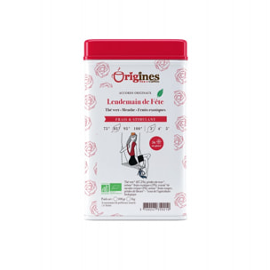 Lendemain de Fête - Thé Vert Bio Menthe Fruits Exotiques - Boîte Métal 100g