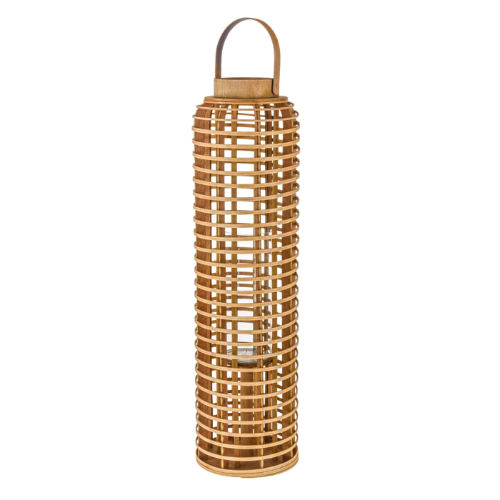 Lanterna In Bamboo H.75 Cm - Pezzi 1 - 20X75X20cm - Colore: Altro - Bianchi Dino - Decori Casa E Complementi