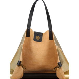 Borsa a mano da donna Made in Italy - Modello Ereva - 100% pelle - 34.5 x 32.0 x 17.0 cm