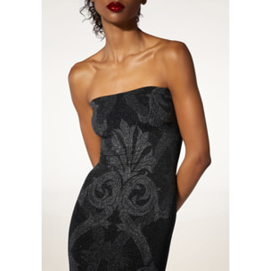 Vestito Metallic Jacquard Dress