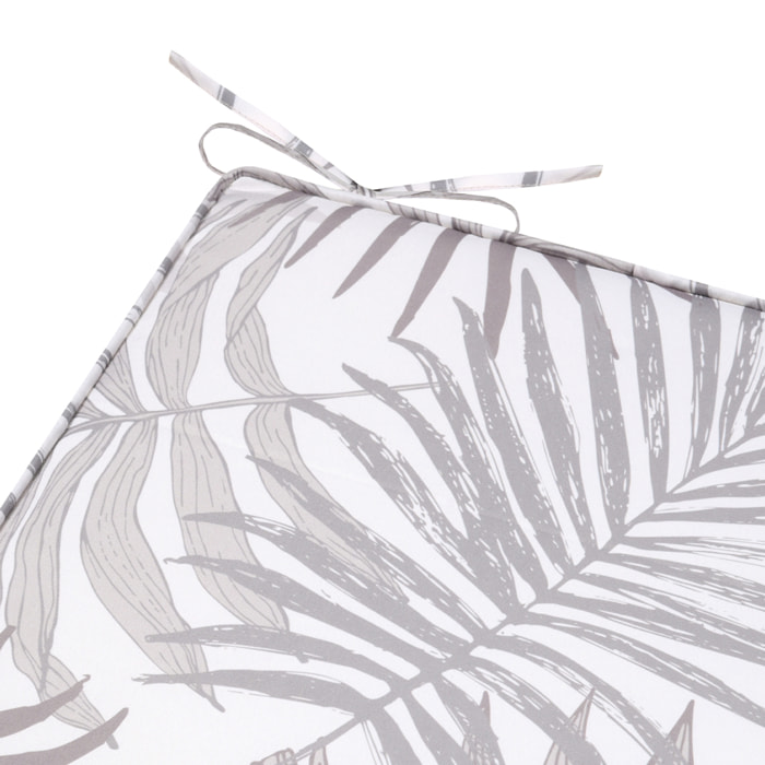 Galette de chaise feuillage - Naturel