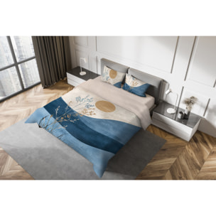 Parure copripiumino fotografico Piazzato Fine Art 1 piazza 1/2 Disegno Onda