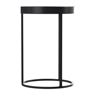 Table d'appoint en métal noir (lot de 2) - Swan