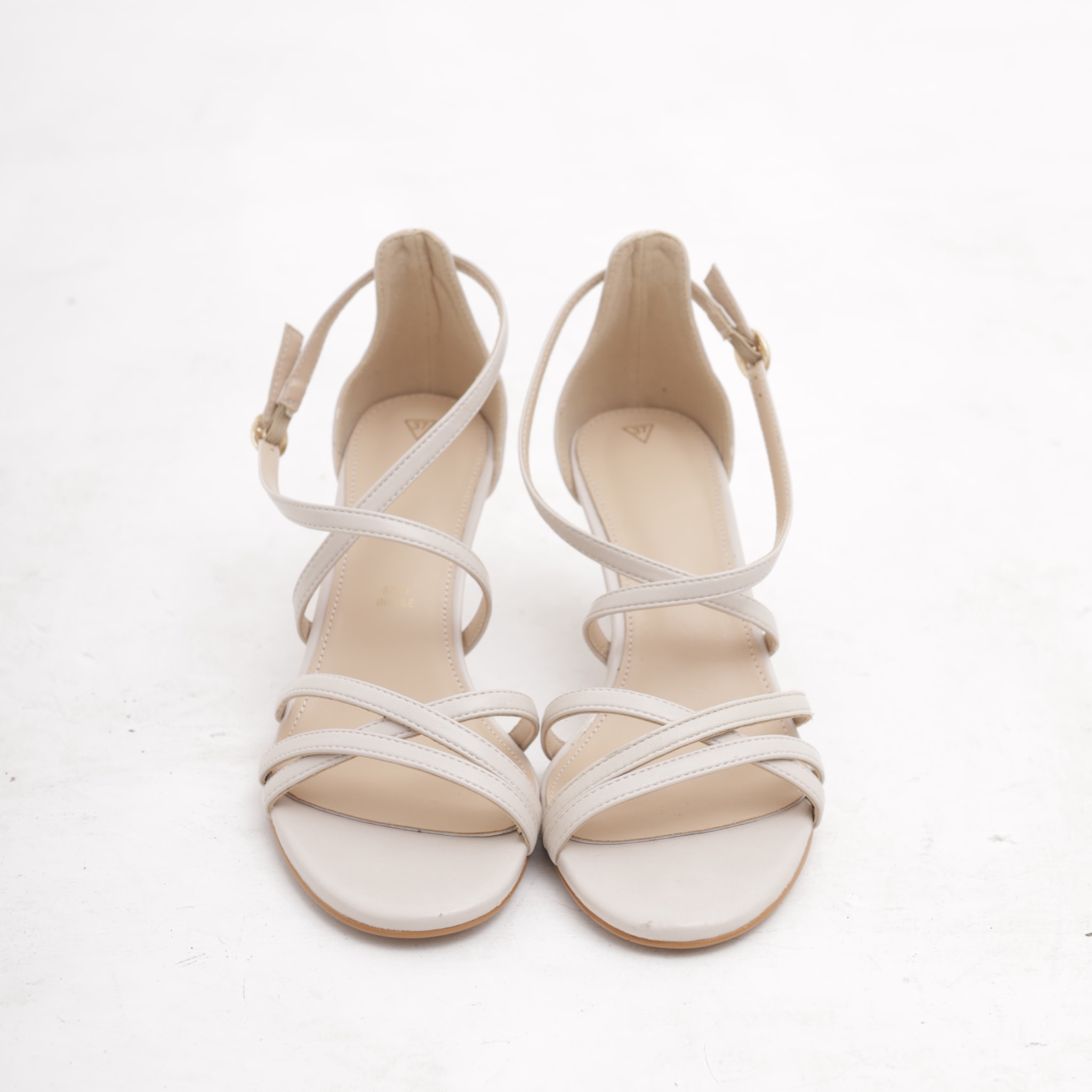 SANDALO FASCETTE INCROCIATE CHOCOLA' PANNA