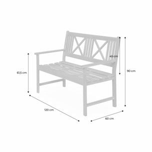 BANC EN BOIS - BANCO - 120x60cm