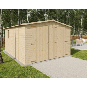 Garage - bois brut - 15 m²