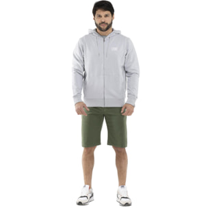 Leone Basic Sudadera con capucha y cremallera para hombre