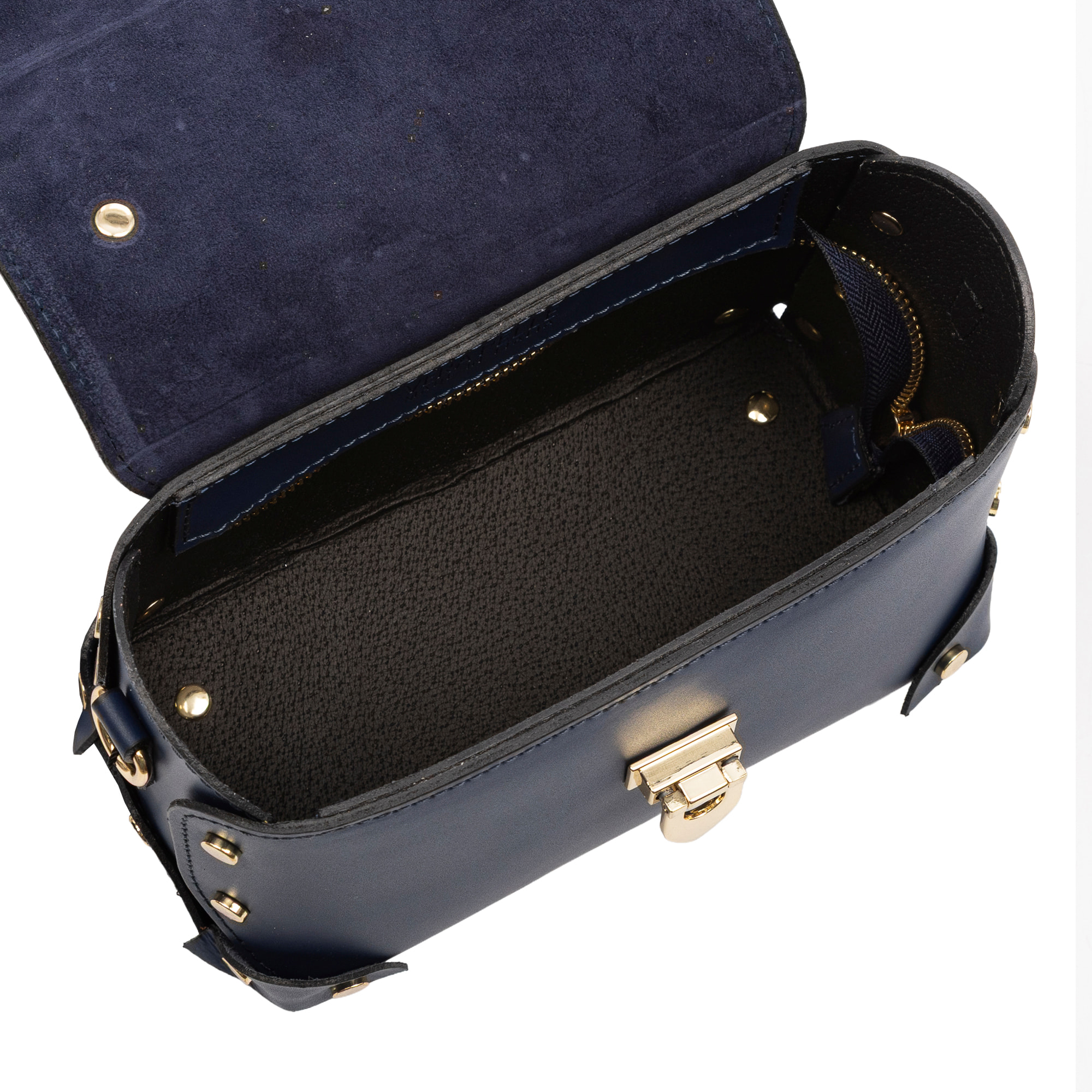 Barrali Bolso bandolera Mujer.Piel auténtica Ruga