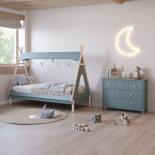 Cama Tipi Nest Verde Brent - Oak Soft