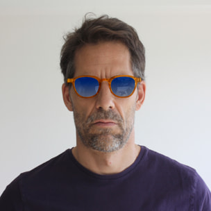 Gafas de sol OCEAN BONDI BEACH - Miel brillante / Graduada azul