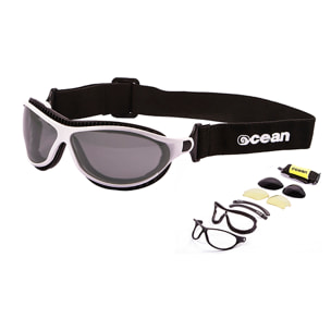 Gafas de deportes acuáticos OCEAN TIERRA DE FUEGO - Blanco / Ahumada