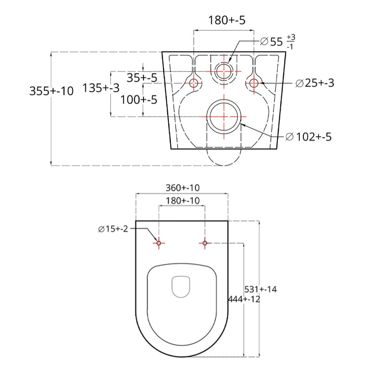 Pack WC sans bride Brevis + Abattant softclose slim + Bâti support Geberit UP100 + Plaque blanche + Douchette Grohe